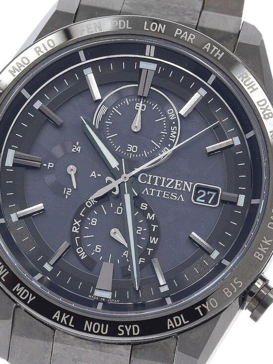 CITIZEN Attesa AT8287-62E/H800-A1CN20C HAKUTO-R Solar Powered Radio Men\'s_950523 main image 8